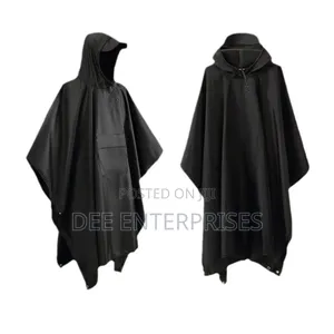 High Quality Unisex Adult Rain Poncho With Cap