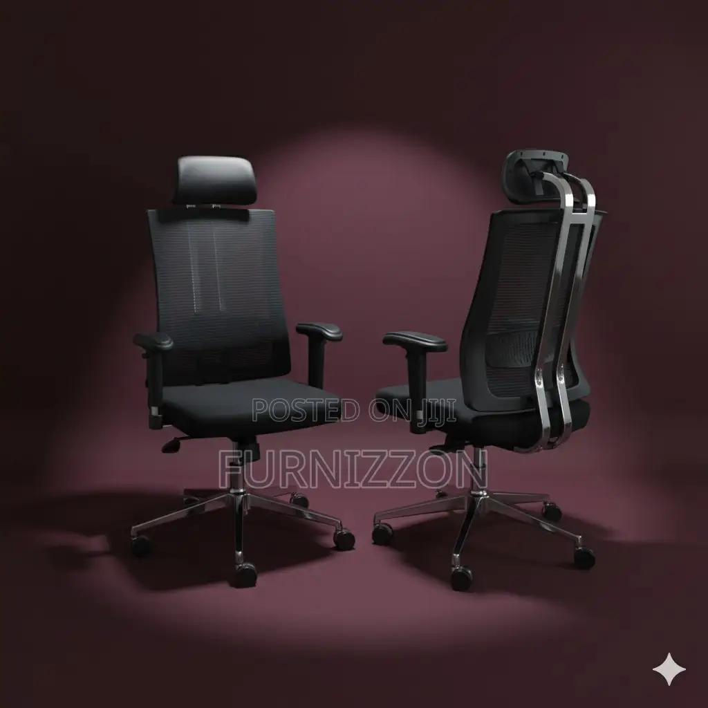 Ergonomic Office Mesh Swivel Chair With Headrest