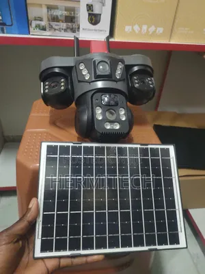 Triple Lens 4g Solar Powered CCTV Camera for Outdoor Use