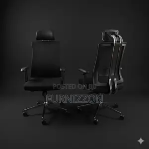 Breathable Mesh Office Chair With Swivel and Headrest