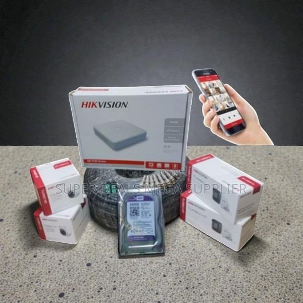 Hikvision 4 Turbo Hd CCTV Easy to Install Outdoor Complete System Kit - main view