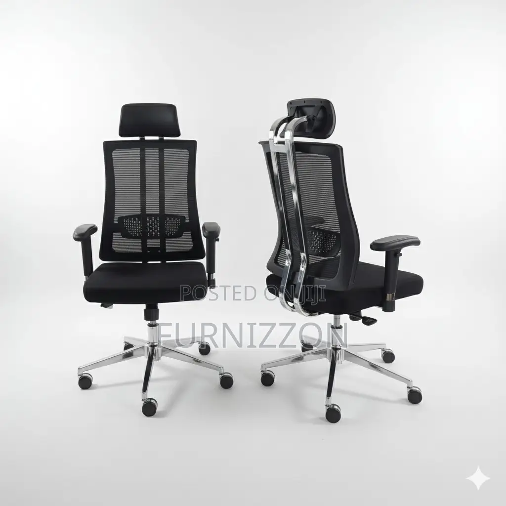 Modern Ergonomic Office Chair With Mesh and Headrest
