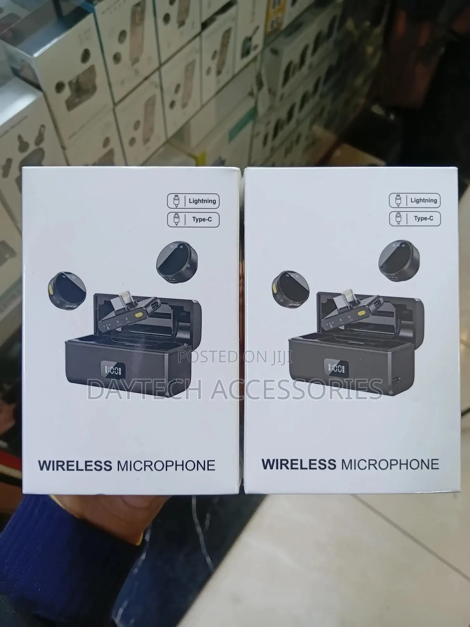 Wireless Lavalier Microphone Kit for Use With Mobile Devices.