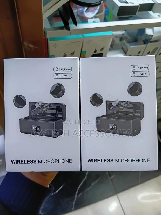 Wireless Lavalier Microphone Kit for Use With Mobile Devices.