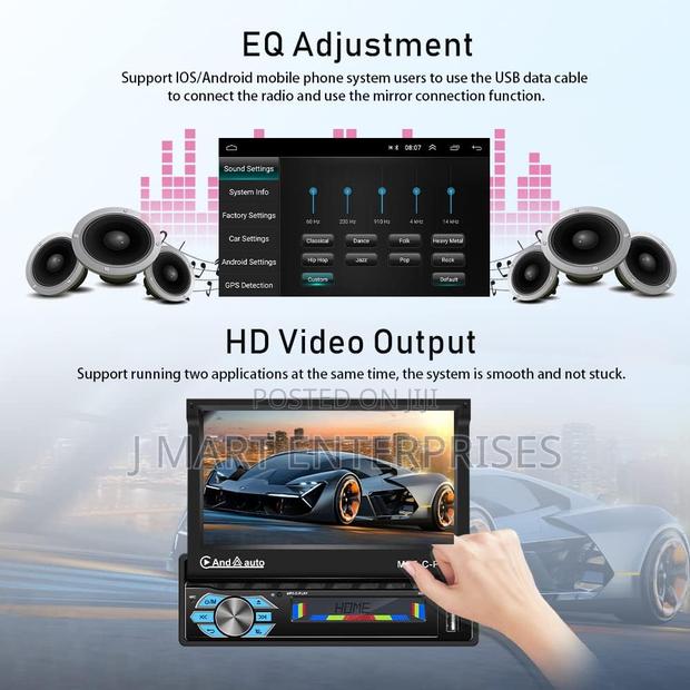 Car Radio Carplay With Screen Motorised Extendable With Android - thumbnail 2