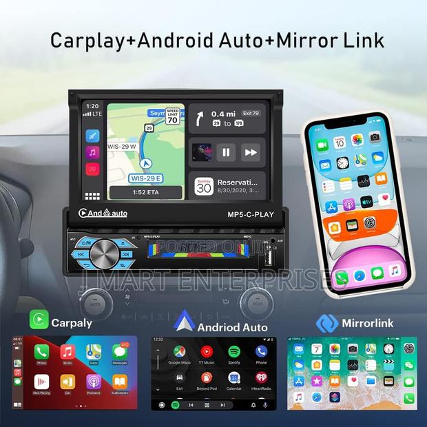 Car Radio Carplay With Screen Motorised Extendable With Android - thumbnail 4