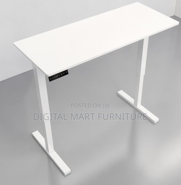 Brown Electric Powered Work Standing Desk - thumbnail 2