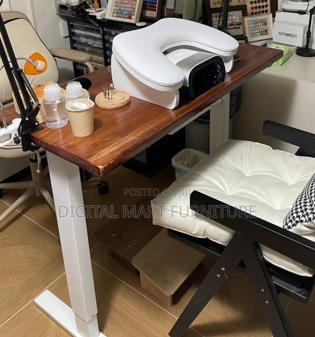 Brown Electric Powered Work Standing Desk - thumbnail 5