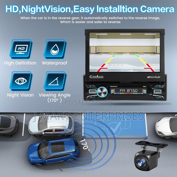 Android Car Radio With Navigation 7 Inch Automatic Retractable Screen - thumbnail 3