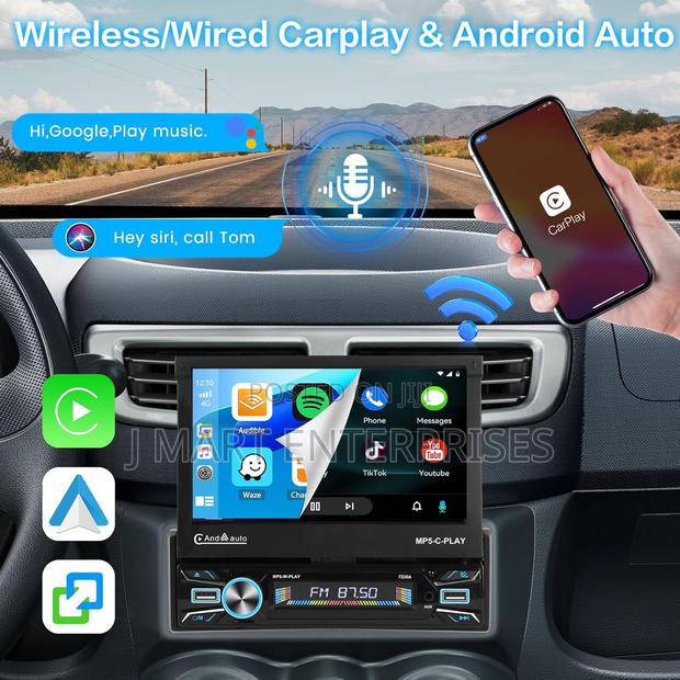 Android Car Radio With Navigation 7 Inch Automatic Retractable Screen - thumbnail 4