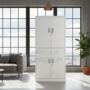 Office Four-Door Locker With Sturdy Steel Build