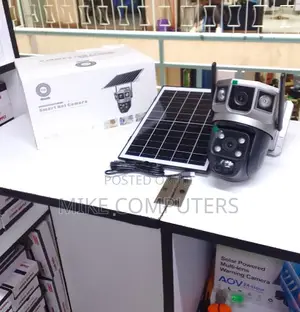Solar Powered 4g Dual Lens Camera Dual Lens Panel Ubox Solar Camera