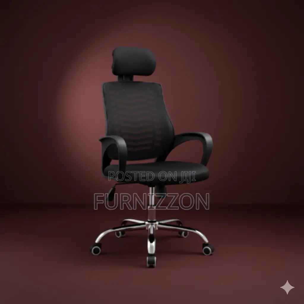 Professional Mesh Headrest Office Chair With Swivel Base