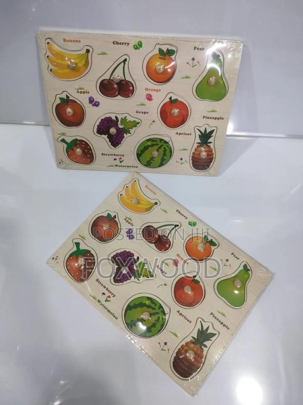 Wooden Knob and Fruit Peg Puzzle - thumbnail 3