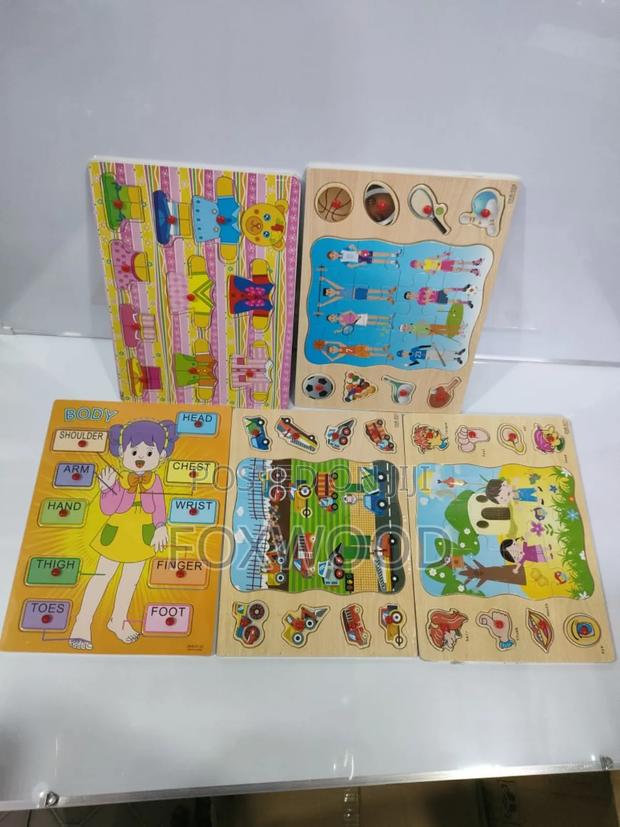 Wooden Knob and Fruit Peg Puzzle - thumbnail 4