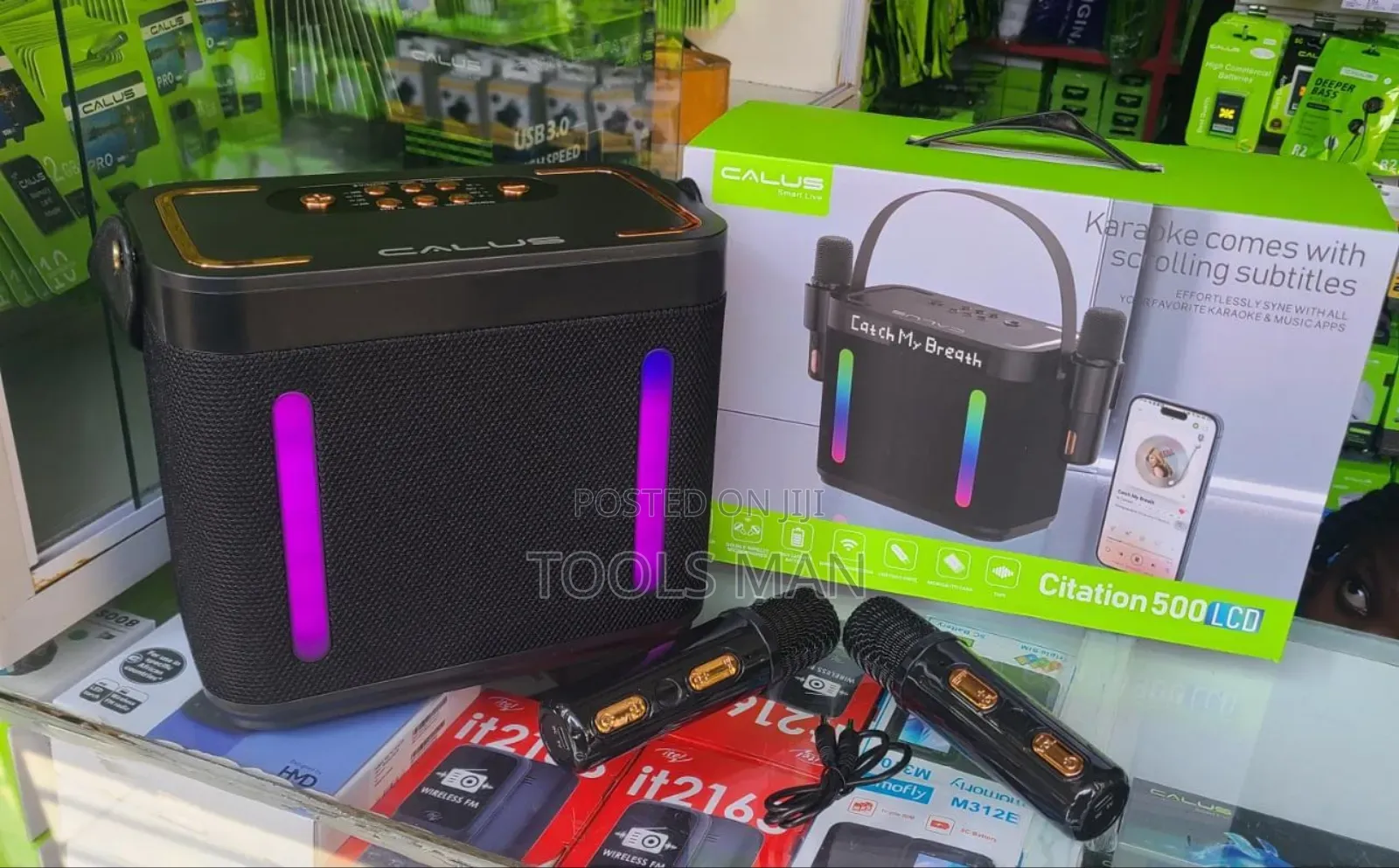 Calus Citation 500 LCD Bluetooth Karaoke Speaker System.