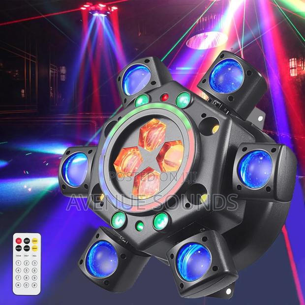 6 Arm Stage Moving Head Light With Laser - thumbnail 3