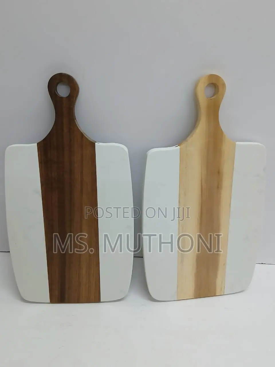 Acacia Wood and Marble Cutting and Serving Board.