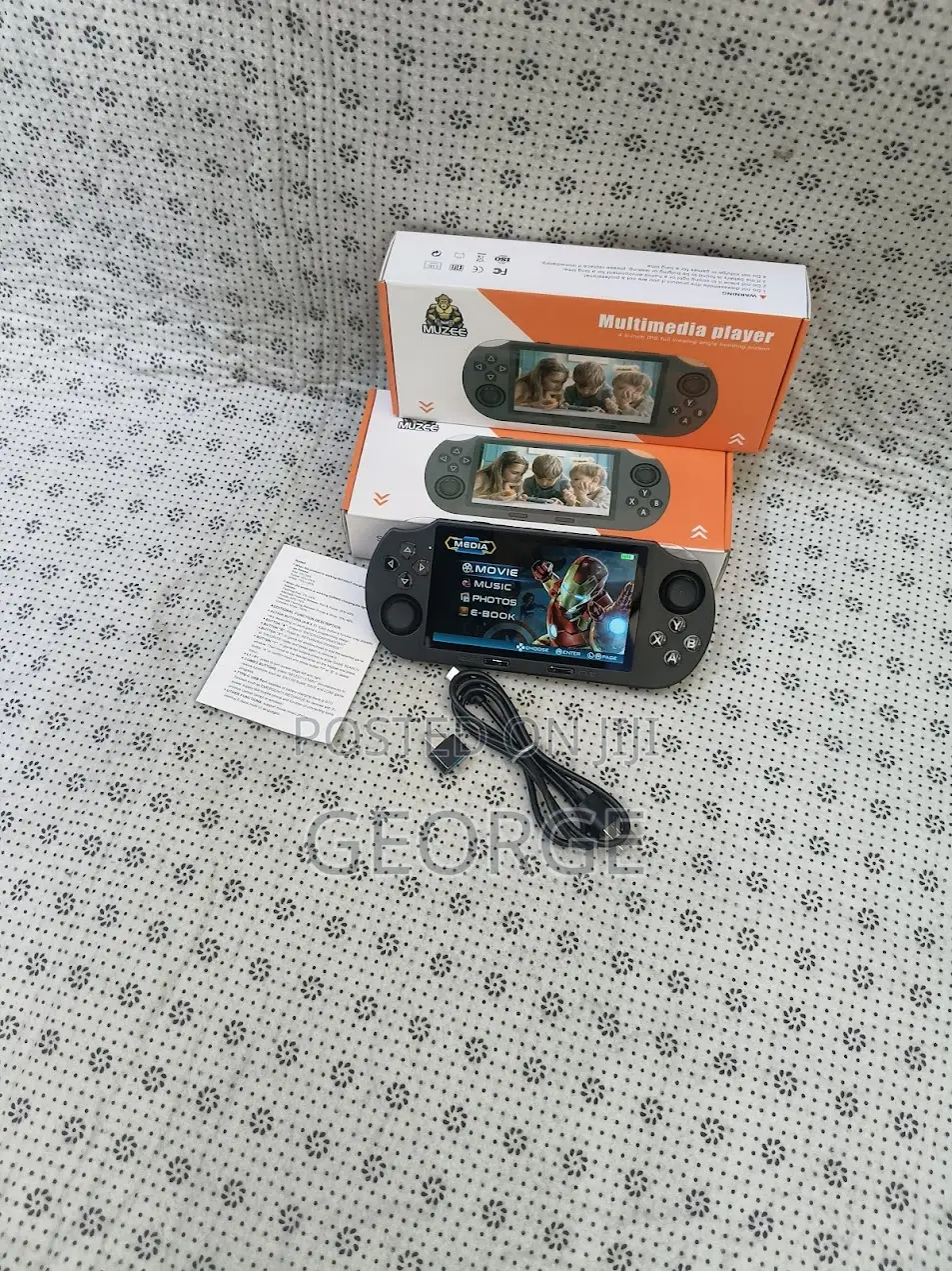 New Muzee 4.5" Handheld Gaming With Multimedia Player
