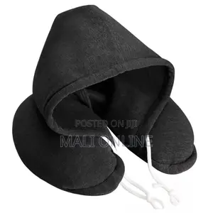 Microfiber Travel Neck Pillow With Hoodie Sleeping Pillow Eye Mask