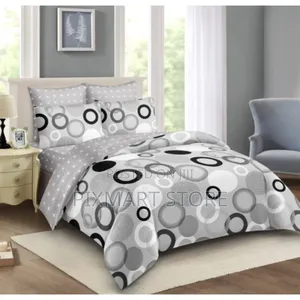 5x6 Warm Cotton Binded Duvet Set With Pillowcases Bedsheet