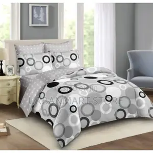 5x6 Warm Cotton Binded Duvet Set With Pillowcases Bedsheet