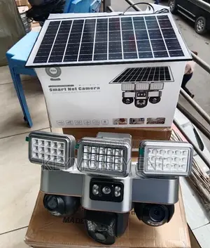 V380 Vts30 Solar Floodlight 4g Triple Lens Simcard Camera