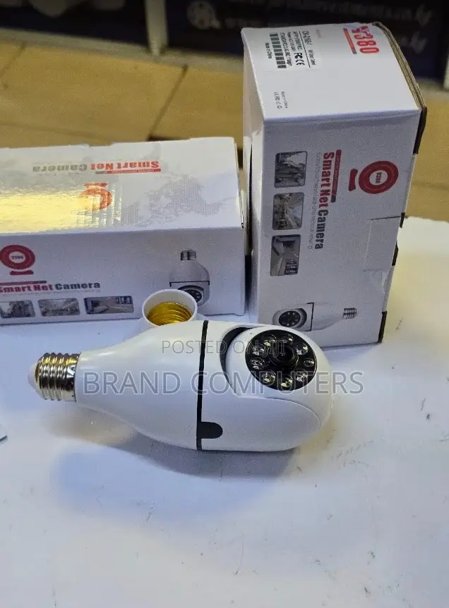 V380 Pro 2.0mp Smart Wireless Wifi Bulb Camera Night Vision Panoramic