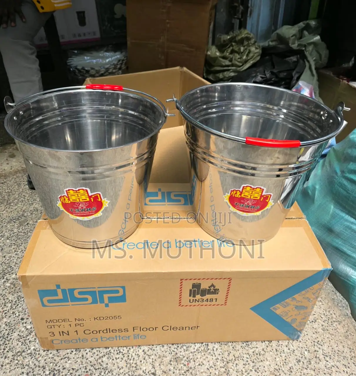 Back to School Stainless Steel Buckets