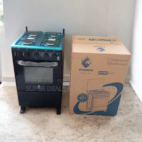 50x55x84cm Free Standing 4 Gas Burner Cooker With Oven Included