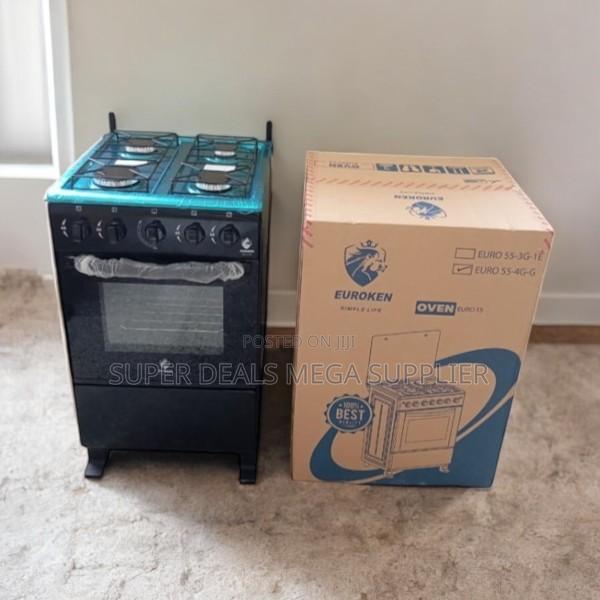 Efficient 4 Burner Gas Cooker 50x55x84cm Free Standing With Oven