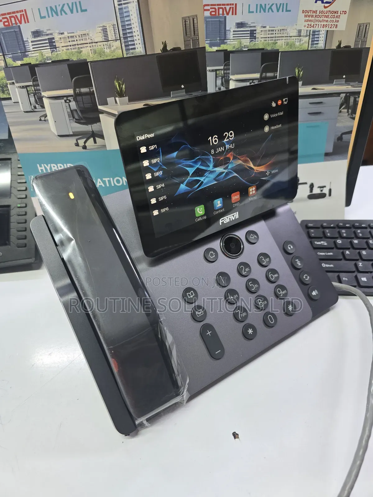 Fanvil V66 Pro Prime Business Ip Phone Touch Screen.