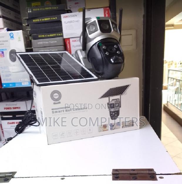 V380 Dual Lens Solar Powered CCTV Security Camera 4g Solar PTZ - main view