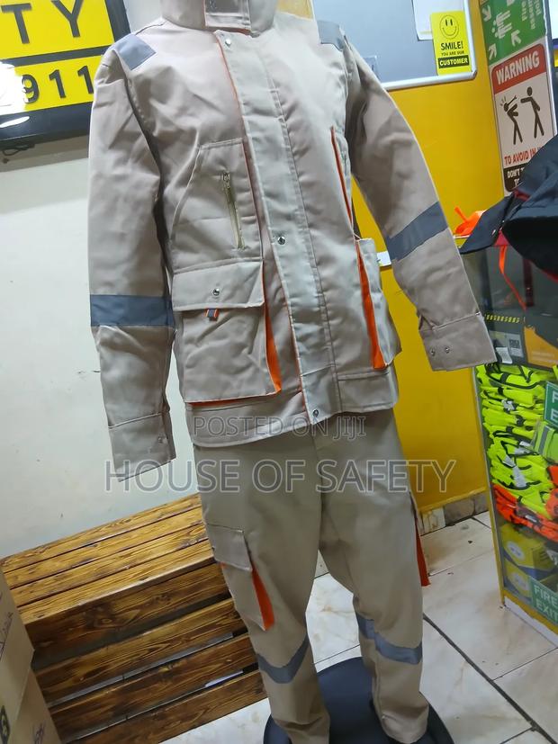 Light Weight Pess Button Beige Suits - thumbnail 3