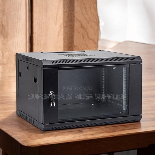 6u Wall Mount Data Cabinet, Lockable Glass Door and Removable Covers