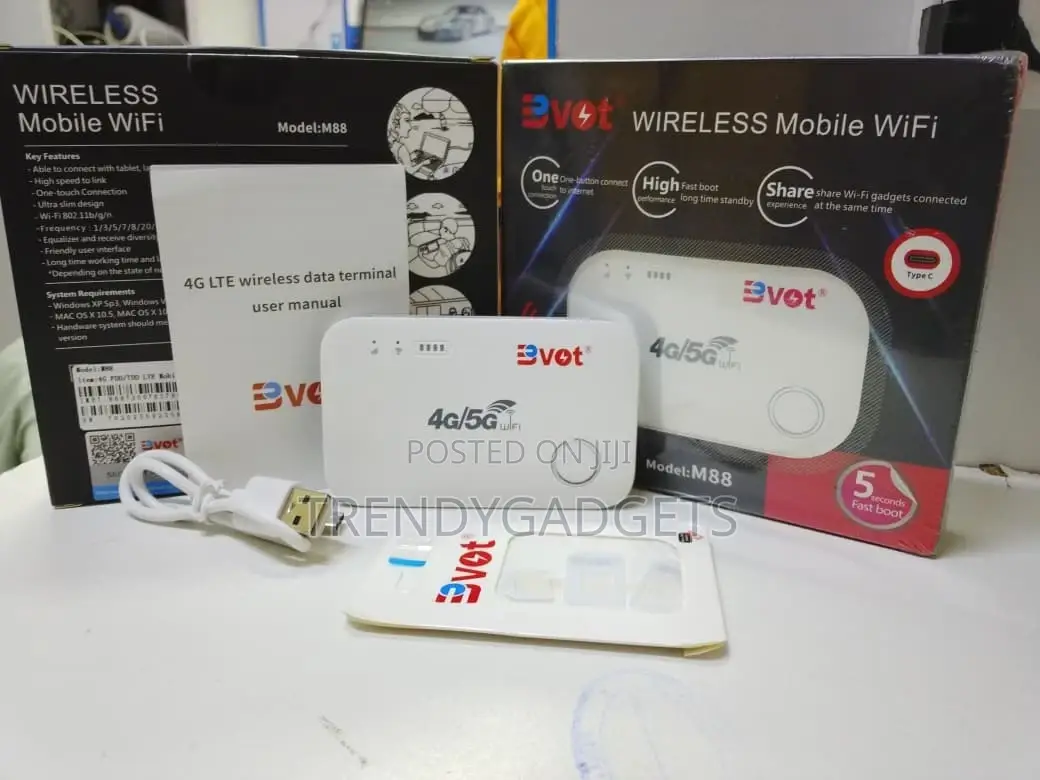 4g/5g Mobile Wifi Hotspot Bvot M88 Fast Boot Router