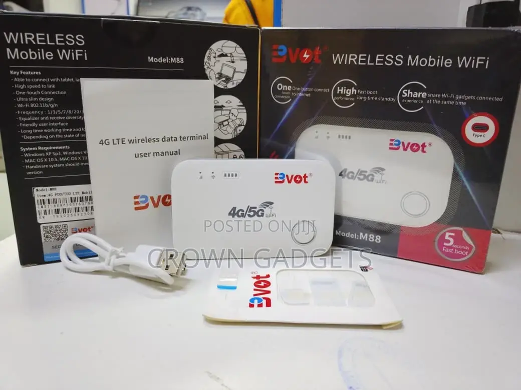 4g/5g Mobile Wifi Hotspot Bvot M88 Fast Boot Router