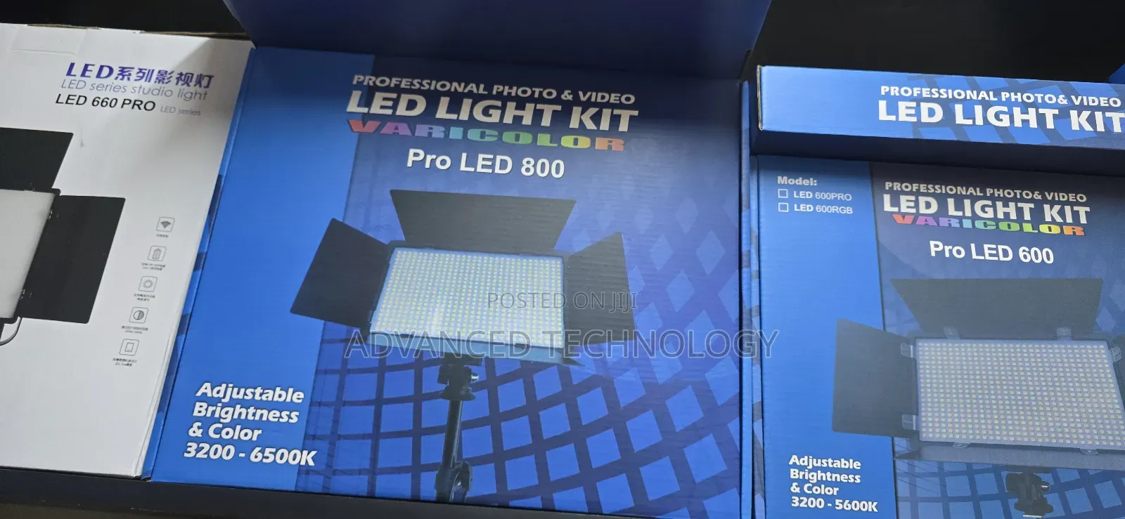Pro Led 800 Video Light 2 Batteries ,Direct Power Adapter and Chsrger