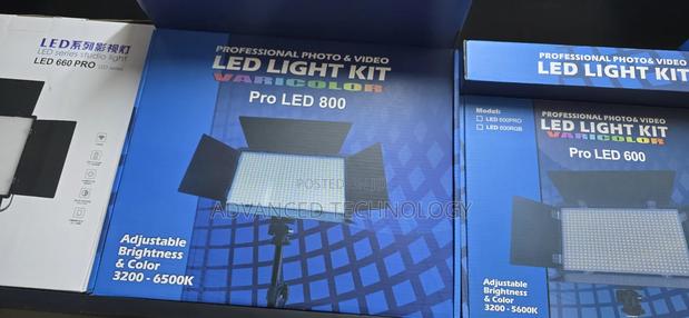 Pro Led 800 Video Light 2 Batteries ,Direct Power Adapter and Chsrger
