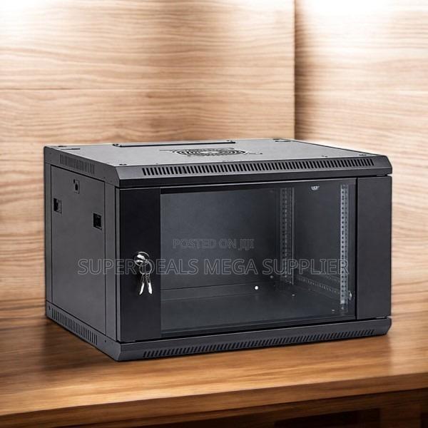 6u Data Cabinet, Lockable Steel Frame and Quick Release Front Door