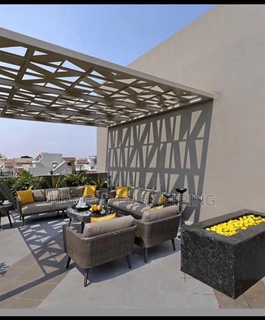 Elegant CNC Pattern Pergola Canopy