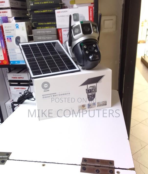 Quality Dual Lens Dual View V380 Pro PTZ Solar Camera 4g Floodlight - main view