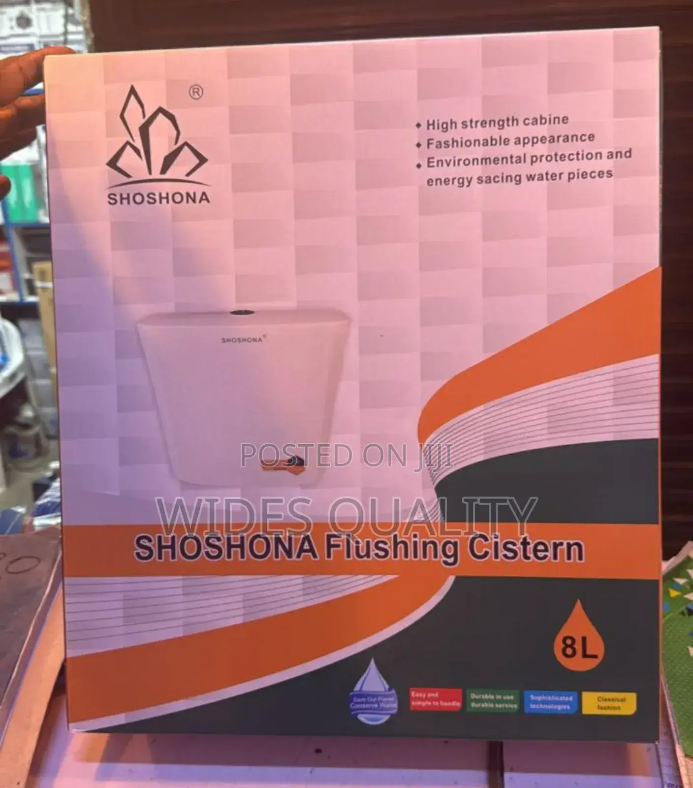 Shoshona Plastic Top Flush Cistern,Toilet Water Tank.