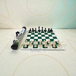 Foldable Chess Mat With Storage Tube - thumbnail 2