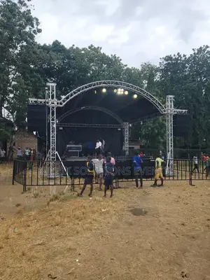 Complete Stage Set Up With Sound Lighting