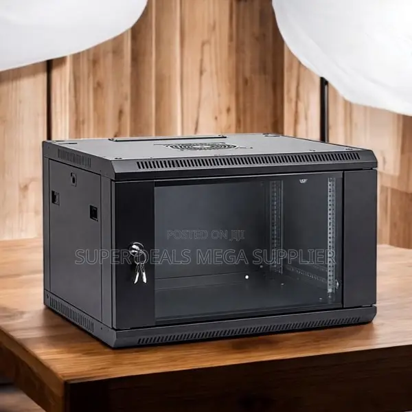 6u Wall Data Cabinet, Strong Steel Body and Multiple Venting Holes
