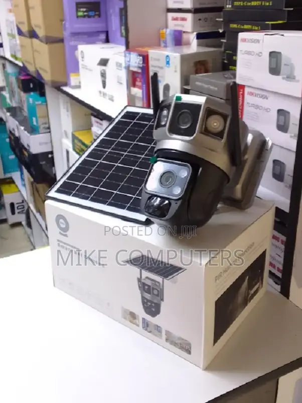 Dual Lens 4g Solar Camera 3 Views CCTV V380 Pro App Solar Camera