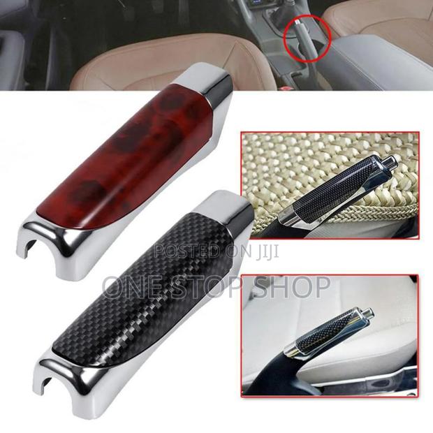 Wooden or Carbon Style Handbrake Cover