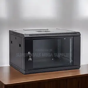 6u Data Cabinet, Lockable Door and Smooth Paint Finish