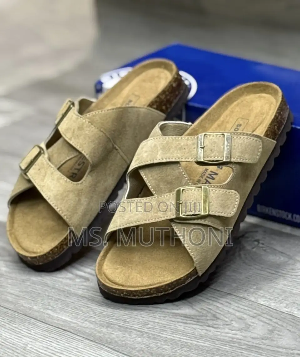 Birkenstock Sandals in a Tan/Brown Suede-Like Material Size 38-45
